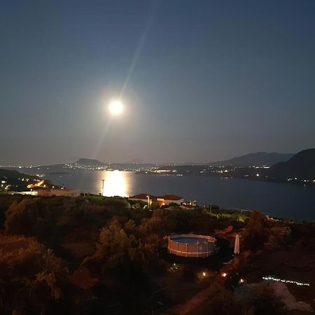 Souda Bay View With Private Pool Near Chania City Bagian luar foto